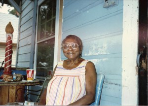 Edith on Porch