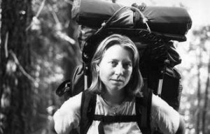 Young Cheryl on the trail 